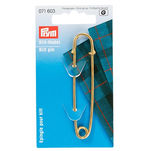 [71603] Prym Kiltspelden 76mm goud 