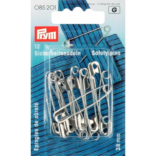 [85201] Prym Veiligheidsspelden 38mm zilver - 1