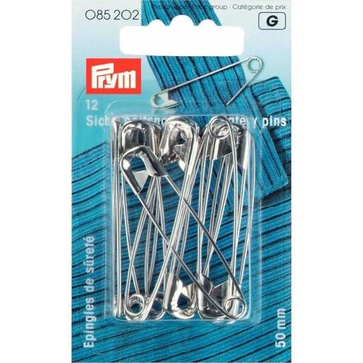 [85202] Prym Veiligheidsspelden 50mm zilver - 1