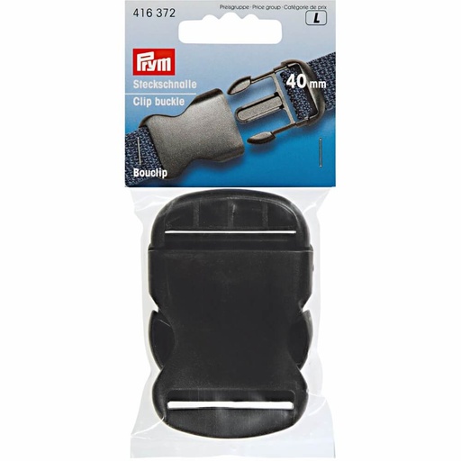 [416372] Prym Klikgespen sterk kunststof 40mm zwart - 