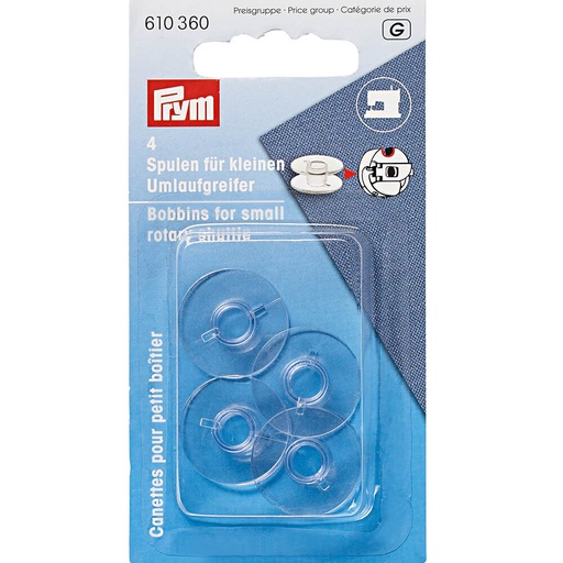 [610360] Prym Naaimachinespoelen kunststof 21.2mm - 4st