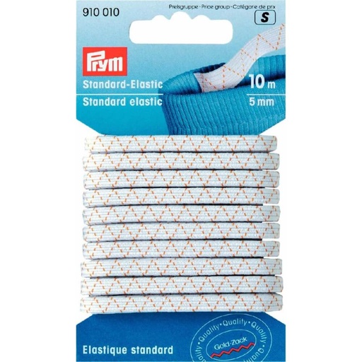 [910010] Prym Standaard elastiek 5mm wit - 10m