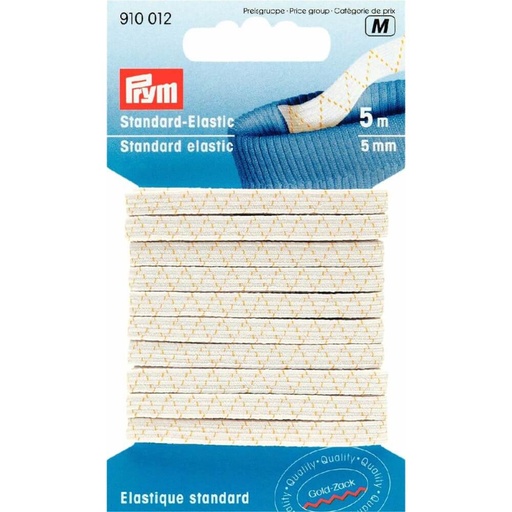 [910012] Prym Standaard elastiek 5mm wit - 5m