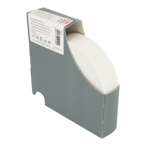 [955300] Prym Band elastiek sterk 30mm wit (per m)