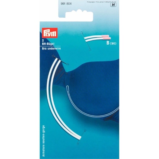 [991804] Prym BH-beugels B90 wit - 3x2st