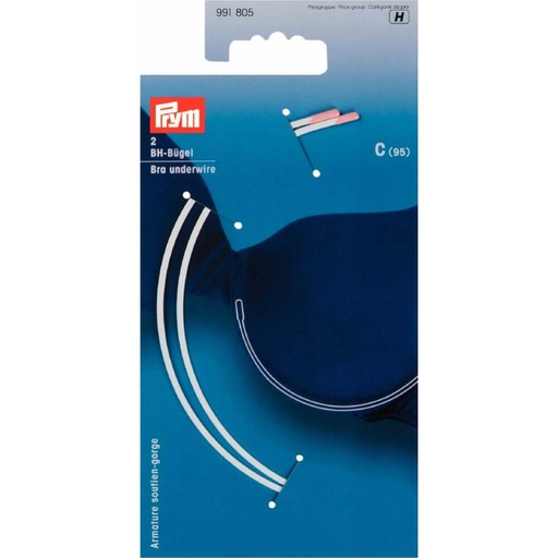 [991805] Prym BH-beugels C95 wit - 3x2st