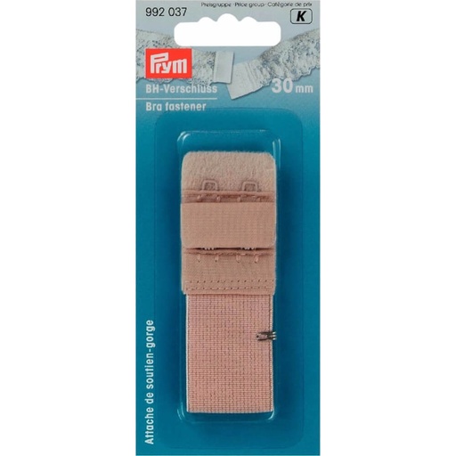 [992037] Prym BH-sluiting 2 sluitstanden 50mm beige - 