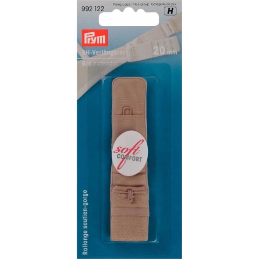 [992122] Prym BH-verlengstuk 3x1 haak 20mm beige - 