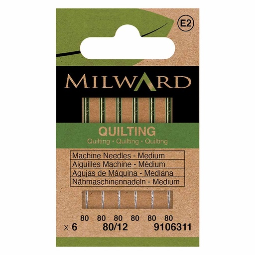 [MG9106311] Milward Machinenaalden quilting 80-12 - 6st