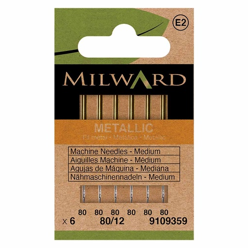 [MG9109359] Milward Machinenaalden metallic 80-12 - 6st