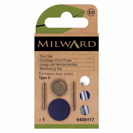 [MG9406117] Milward Gereedschapsset voor Heavy duty drukknopen - 5st