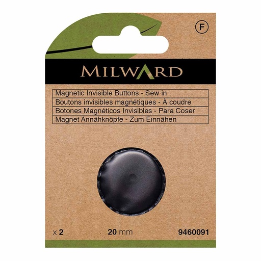 [MG9460091] Milward Magnetische sluiting 20mm zwart 