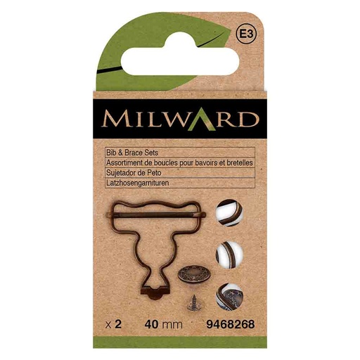 [MG9468268] Milward Tuinbroeksluiting 40mm brons - 2st