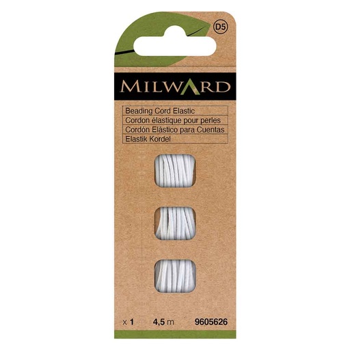 [MG9605626] Milward Rijgelastiek 1,3mm wit - 4,5m