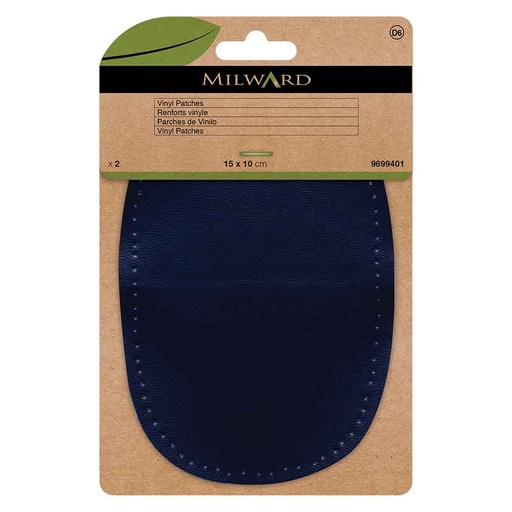 [MG9699401] Milward Knie- en elleboogstukken vinyl navy - 2st