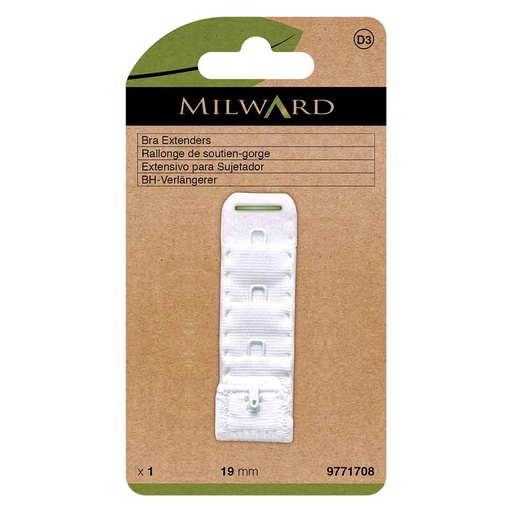 [MG9771708] Milward BH-verlengstuk 28mm 2 haken zwart