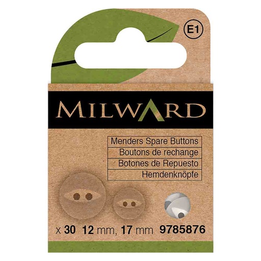 [MG9785876] Milward Knopen wit - 30st