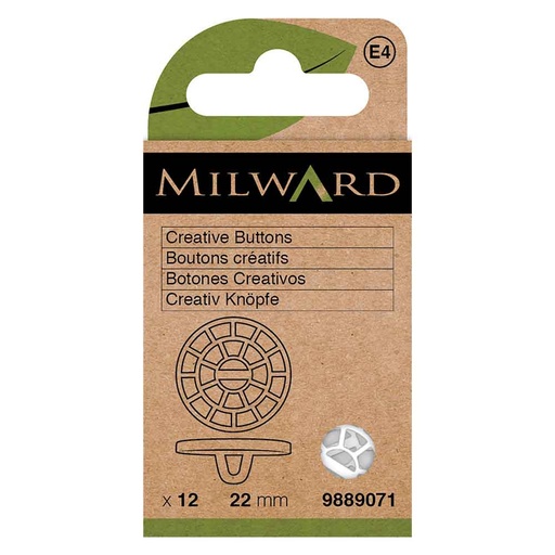 [MG9889071] Milward Creatieve knopen 22mm kunststof - 12st