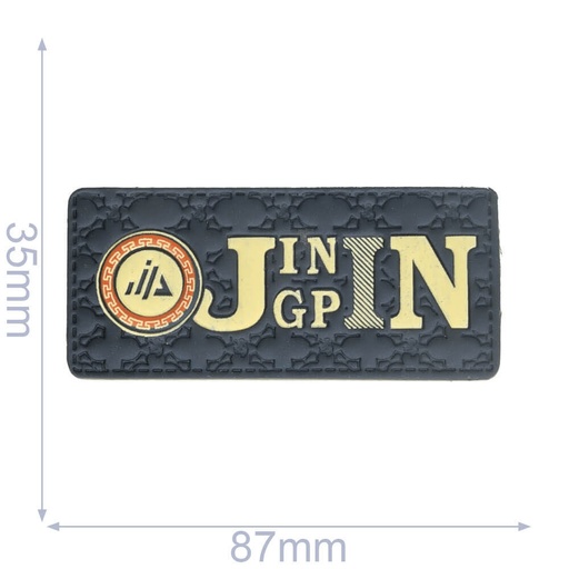 [102-40] Label jingpin 87x35mm blauw - 5st