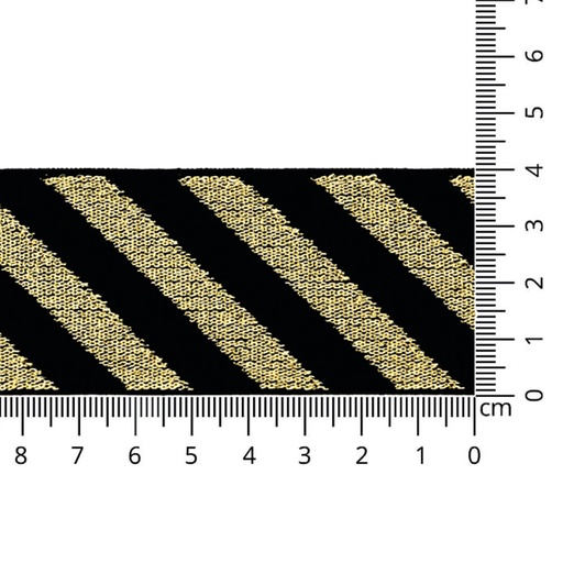 [65750] Elastiek schuin gestreept goudud lurex 40mm