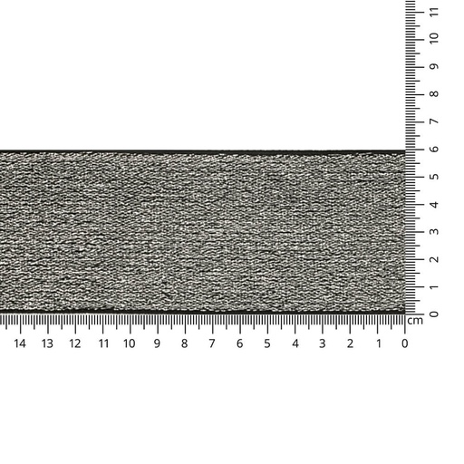 [97840-1-SI] Elastiek schuin geweven 60mm - zilver