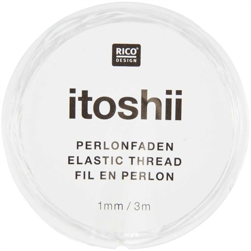 [600022] Itoshii Elastisch pareldraad 1mm (3m)