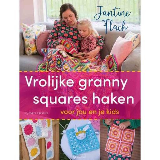 [9999-2484] Vrolijke granny squares haken - Jantine Flach - 1st