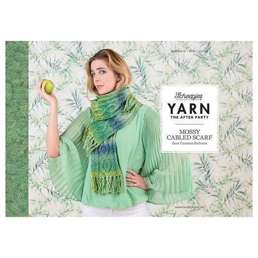 [YTAP12-20UK] Scheepjes YARN The After Party nr.12 Mossy Cabled Scarf UK