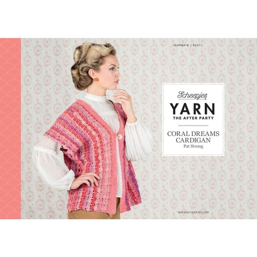 [YTAP16-20] Scheepjes YARN The After Party nr.16 Coral Dreams Cardigan 