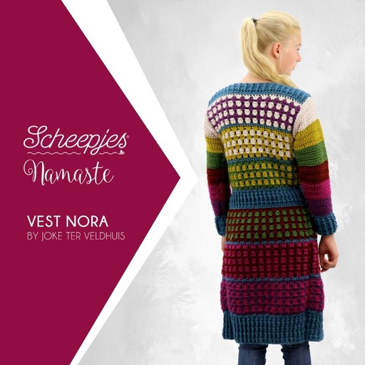 [62020] Scheepjes Haakpatroon Namaste vest Nora NL - 10st