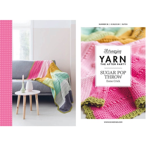 [YTAP38-20NL] Scheepjes YARN The After Party nr.38 Sugar Pop Throw NL