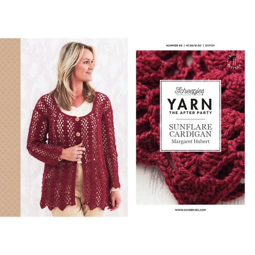 [YTAP90-20NL] Scheepjes YARN The After Party nr.90 Sunflare Cardigan NL