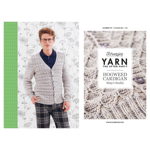 [YTAP107-20UK] Scheepjes YARN The After Party nr.107 Hogweed Cardigan UK