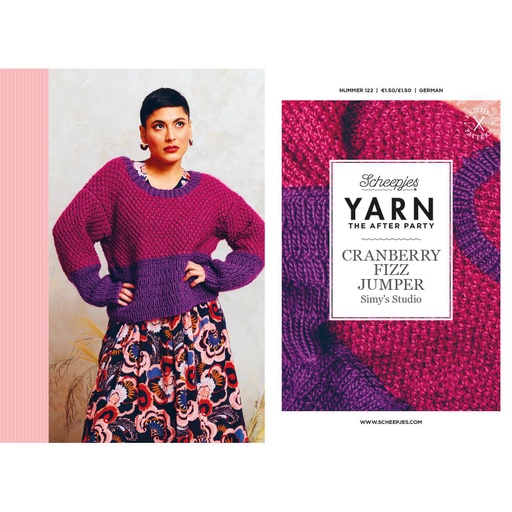 [YTAP122-20] Scheepjes YARN The After Party nr.122 Cranberry Fizz Jumper 