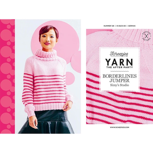 [YTAP128-20] Scheepjes YARN The After Party nr.128 Borrlines Jumper 