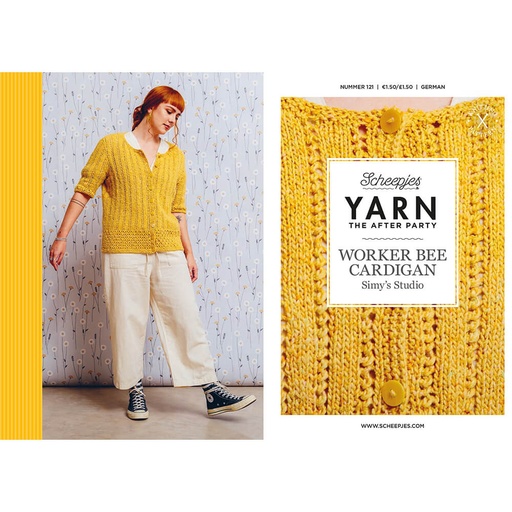 [YTAP121-20] Scheepjes YARN The After Party nr.121 Worker Bee Cardigan 