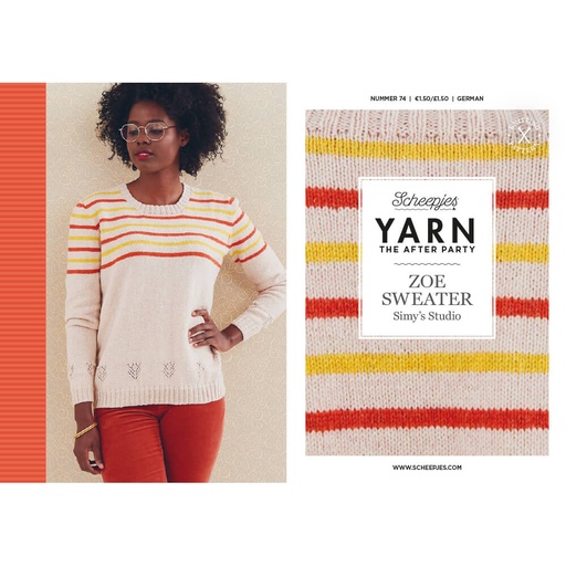 [YTAP74-20] Scheepjes YARN The After Party nr.74 Zoe Sweater Top 