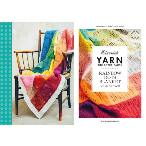 [YTAP127-20NL] Scheepjes YARN The After Party nr.127 Rainbow Dots Blanket NL