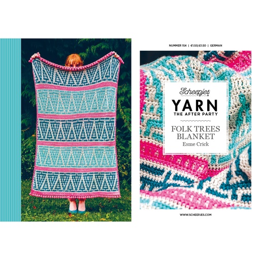 [YTAP154-20] Scheepjes YARN The After Party nr.154 Folk Trees Blanket 