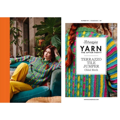 [YTAP191-20UK] Scheepjes YARN The After Party nr.191 Terrazzo Tile Jumper UK