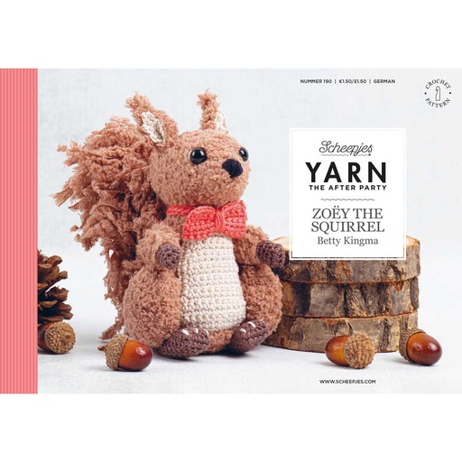 [YTAP190-20] Scheepjes YARN The After Party nr.190 Zoey The Squirrel 