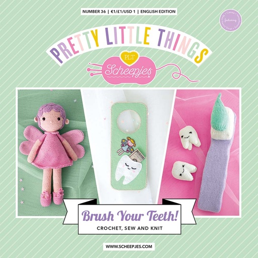 [PLT36-20UK] Scheepjes Pretty Little Things nr.36 Brush Your Teeth -20pcs