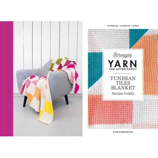 [YTAP68-20NL] Scheepjes YARN The After Party nr.68 Tunisian Tiles Blanket NL