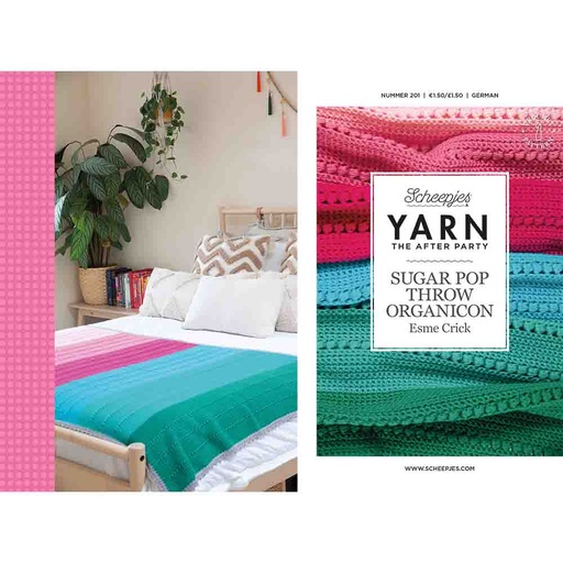 [YTAP201-20] Scheepjes YARN The Af. Party nr.201 Sugar Pop Throw Organicon -20st