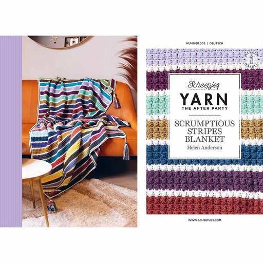 [YTAP202-05] Scheepjes YARN The After Party Scrumptious Stripes Blanket 