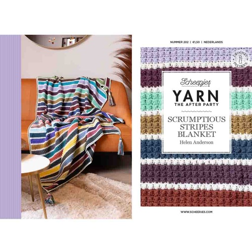 [YTAP202-05NL] Scheepjes YARN The After Party Scrumptious Stripes Blanket NL