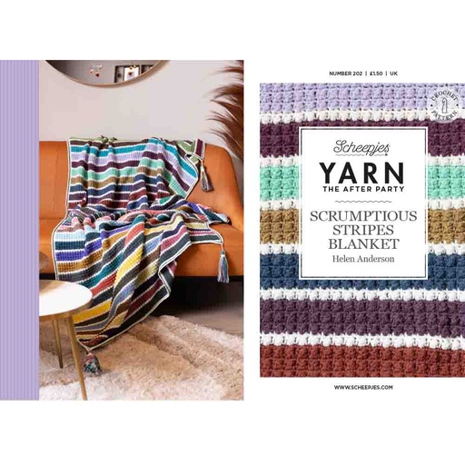 [YTAP202-05UK] Scheepjes YARN The After Party Scrumptious Stripes Blanket UK