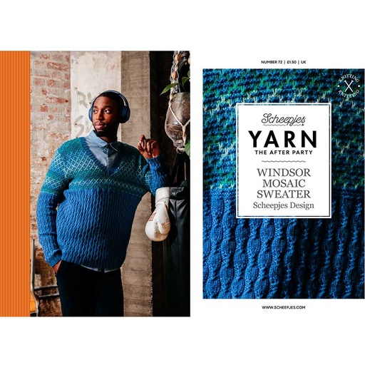 [YTAP72-05UK] Scheepjes YARN The After Party nr.72 Windsor Mosaic Sweater UK