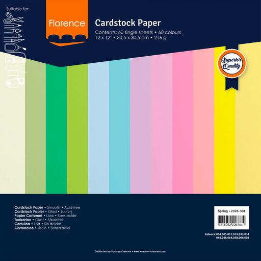 [2926-301] Florence Cardstock glad 30x30 Spring (60st)