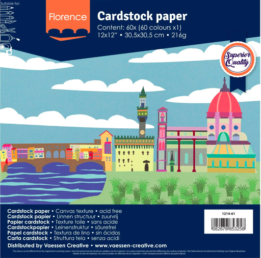 [1214-61] Florence Cardstock Canvas 30x30 (60st)